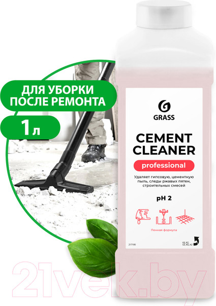 Изображение товара Очиститель Grass Cement Cleaner после ремонта / 217100 (1л)