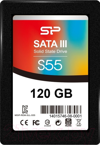 Изображение товара SSD диск Silicon Power Slim S55 120Gb (SP120GBSS3S55S25)