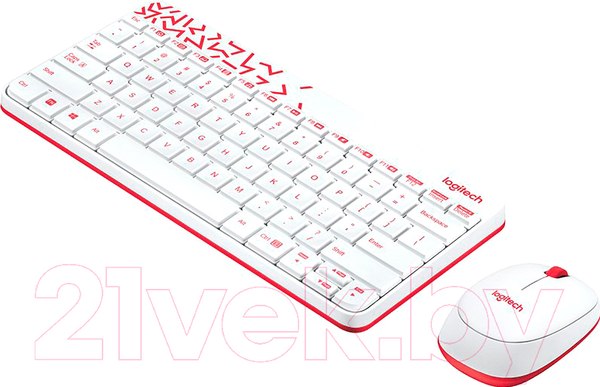 Изображение товара Комплект клавиатура и мышь Logitech MK240 920-008212 / 920-008160 (белый)