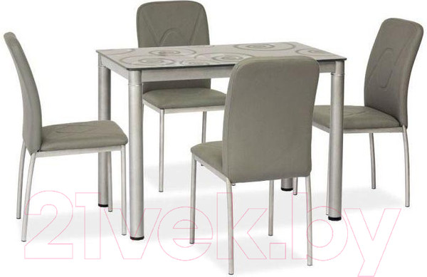 Изображение товара Обеденный стол Signal Damar (80x60, серый)