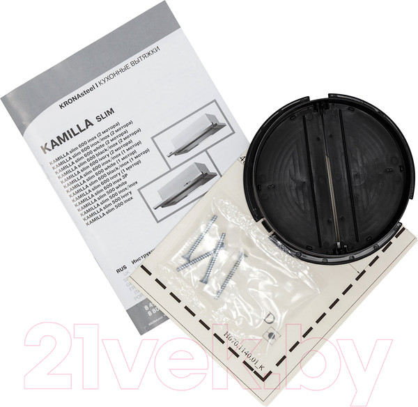 Изображение товара Вытяжка телескопическая Krona Kamilla Slim 500 / 00020959 (белый)