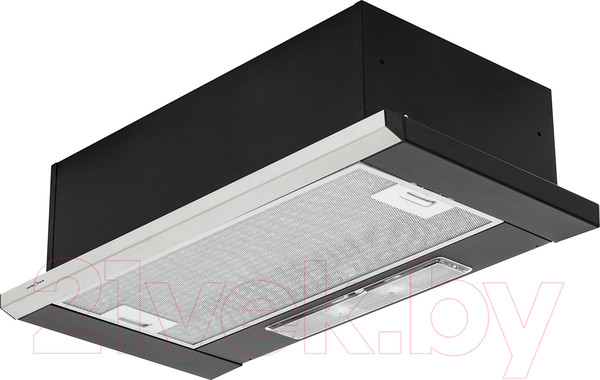 Изображение товара Вытяжка телескопическая Krona Kamilla Slim 600 2m / 00020960 (черный/нержавеющая сталь)