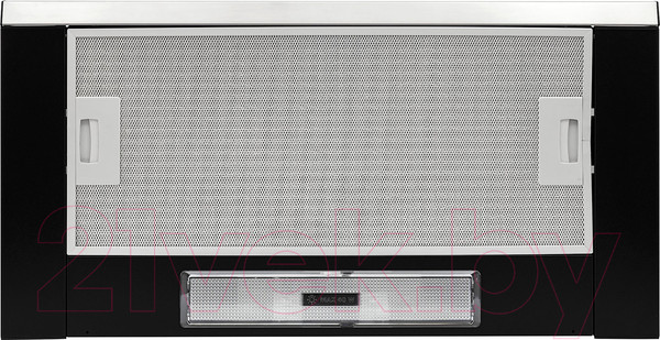 Изображение товара Вытяжка телескопическая Krona Kamilla Slim 600 2m / 00020960 (черный/нержавеющая сталь)