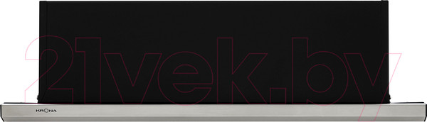 Изображение товара Вытяжка телескопическая Krona Kamilla Slim 600 2m / 00020960 (черный/нержавеющая сталь)