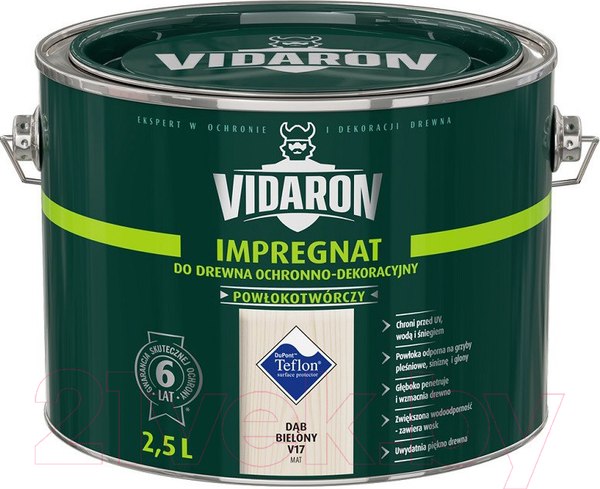 Изображение товара Защитно-декоративный состав Vidaron Impregnant V17 Дуб Беленый (2.5л)