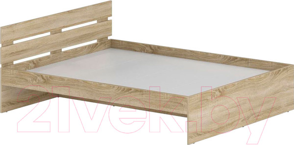 Изображение товара Двуспальная кровать Славянская столица Д-Кр1600 (дуб сонома)