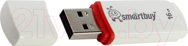 Изображение товара USB flash накопитель SmartBuy Crown White 16GB (SB16GBCRW-W)