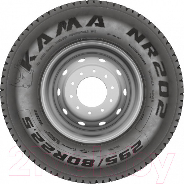 Изображение товара Грузовая шина KAMA NR 202 265/70R19.5 140/138M M+S Ведущая