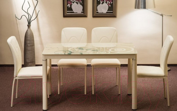 Изображение товара Обеденный стол Signal Damar 80x60 (белый)