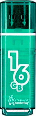 Изображение товара USB flash накопитель SmartBuy Glossy Green 16GB (SB16GBGS-G)