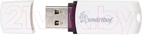Изображение товара USB flash накопитель SmartBuy Paean White 16Gb (SB16GBPN-W)