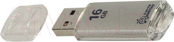 Изображение товара USB flash накопитель SmartBuy V-Cut Series Silver 16Gb (SB16GBVC-S)