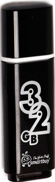 Изображение товара USB flash накопитель SmartBuy Glossy Black 32Gb (SB32GBGS-K)