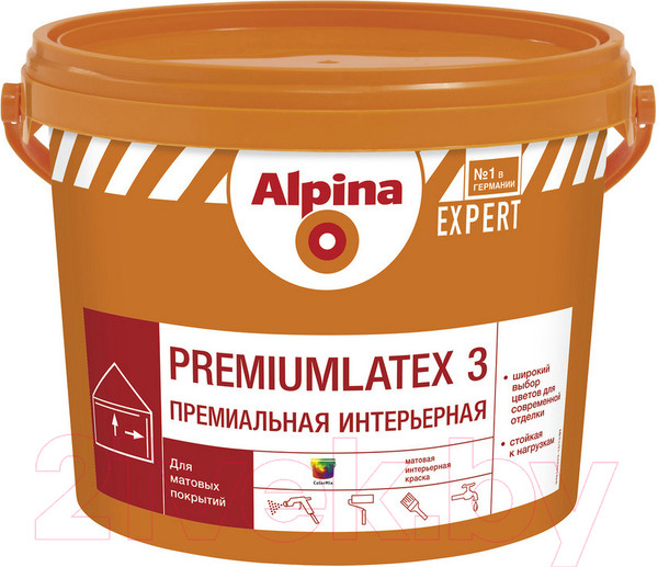 Изображение товара Краска Alpina Expert Premiumlatex 3. База 3 (9.4л)