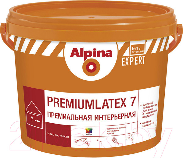 Изображение товара Краска Alpina Expert Premiumlatex 7. База 3 (9.4л)