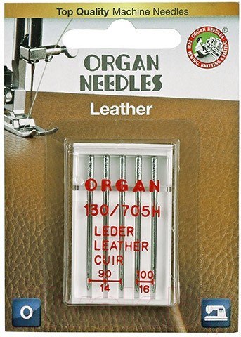 Изображение товара Набор игл для бытовой швейной машины Organ 5/90-100 (для кожи)