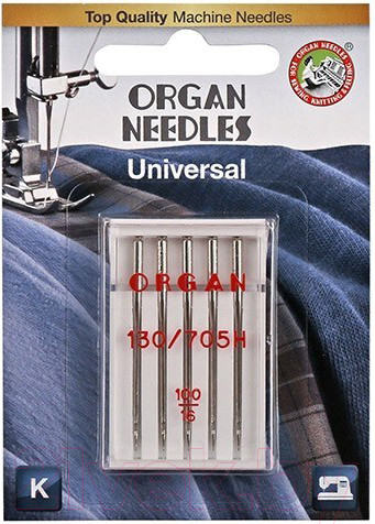 Изображение товара Набор игл для бытовой швейной машины Organ 5/100 (универсальные)