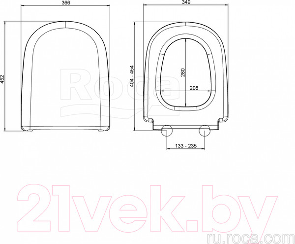 Изображение товара Сиденье для унитаза Roca Giralda ZRU9000046 (дюропласт)