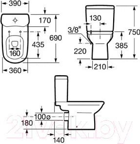 Изображение товара Сиденье для унитаза Roca Giralda ZRU9000047