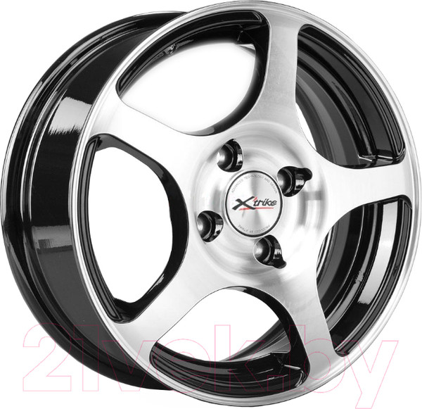 Изображение товара Литой диск X'trike X-103 14x5.5" 4x100мм DIA 67.1мм ET 35мм BKFP
