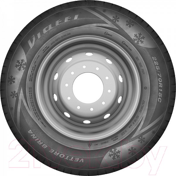 Изображение товара Зимняя легкогрузовая шина Viatti Vettore Brina V-525 205/70R15C 106/104R