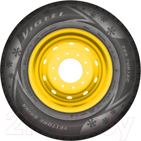 Изображение товара Зимняя легкогрузовая шина Viatti Vettore Brina V-525 205/70R15C 106/104R