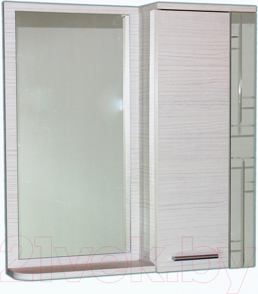 Изображение товара Шкаф с зеркалом для ванной СанитаМебель Прованс 101.700 (правый, гасиенда)