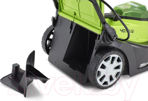 Изображение товара Газонокосилка аккумуляторная Greenworks G40LM35 40V 35см / 2501907 (без АКБ и ЗУ)