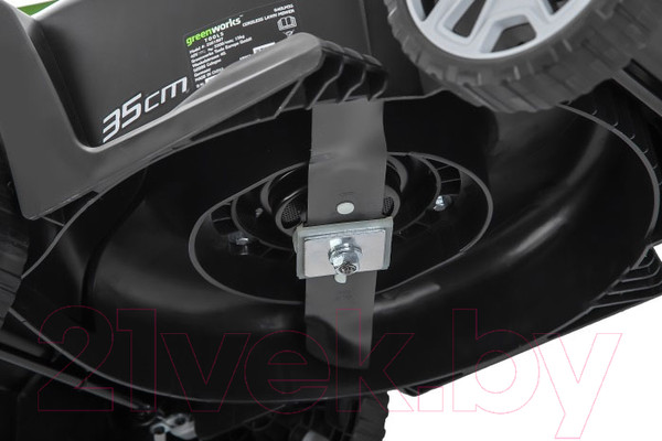 Изображение товара Газонокосилка аккумуляторная Greenworks G40LM35 40V 35см / 2501907 (без АКБ и ЗУ)