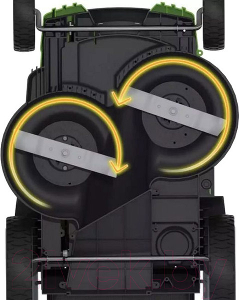 Изображение товара Газонокосилка аккумуляторная Greenworks G40LM49DB Twin Force 40V 49см / 2500207 (без АКБ и ЗУ)