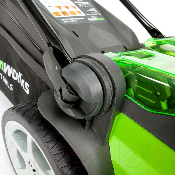 Изображение товара Газонокосилка аккумуляторная Greenworks G40LM49DB Twin Force 40V 49см / 2500207 (без АКБ и ЗУ)