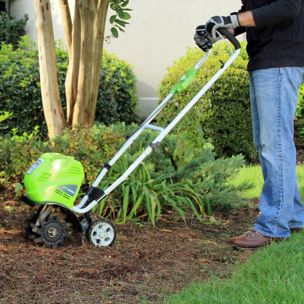 Изображение товара Миникультиватор аккумуляторный Greenworks G40TL (27087)