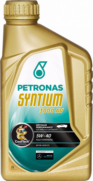 Изображение товара Моторное масло Petronas Syntium 3000 AV 5W40 70179E18EU/18281619 (1л)