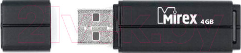 Изображение товара USB flash накопитель Mirex Line Black 4GB (13600-FMULBK04)