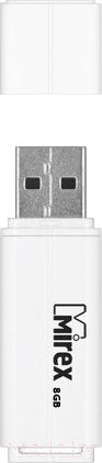 Изображение товара USB flash накопитель Mirex Line White 8GB (13600-FMULWH08)