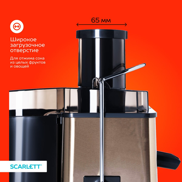 Изображение товара Соковыжималка электрическая Scarlett SC-JE50S35 (белое золото)