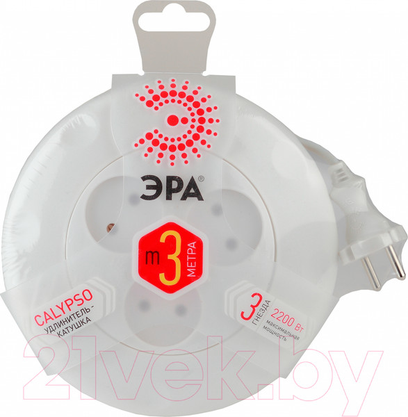 Изображение товара Удлинитель ЭРА UR-3-3m-W