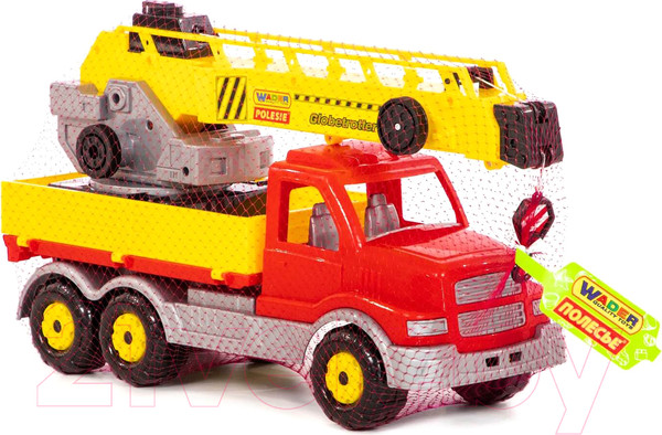 Изображение товара Кран игрушечный Полесье Кран с поворотной платформой Сталкер  / 56511 (в сеточке)