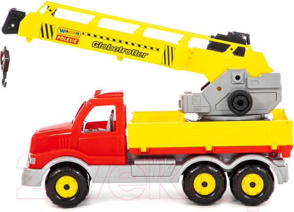 Изображение товара Кран игрушечный Полесье Кран с поворотной платформой Сталкер  / 56511 (в сеточке)