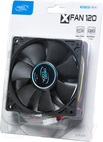 Изображение товара Вентилятор для корпуса Deepcool XFAN 120 (черный)