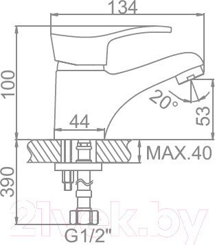 Изображение товара Смеситель Ledeme L1014-B