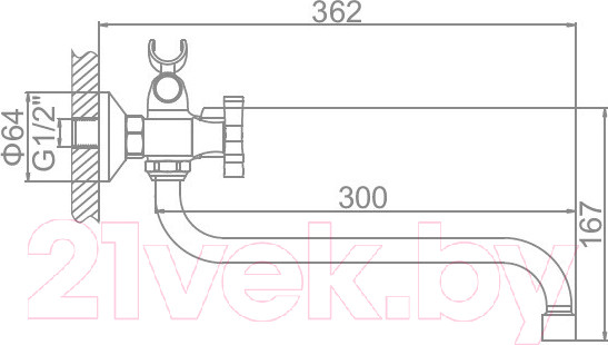 Изображение товара Смеситель Ledeme L2322