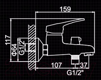 Изображение товара Смеситель Ledeme L3013