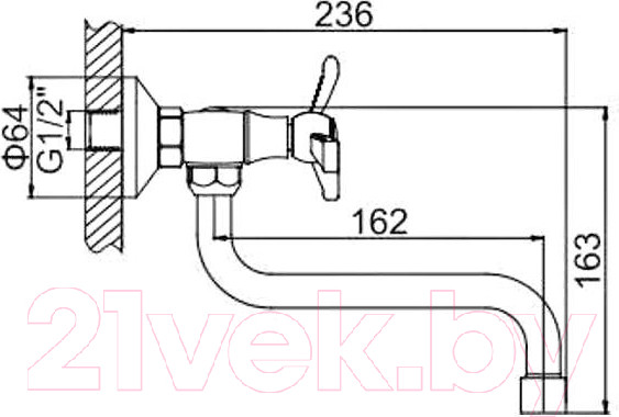 Изображение товара Смеситель Ledeme L4608