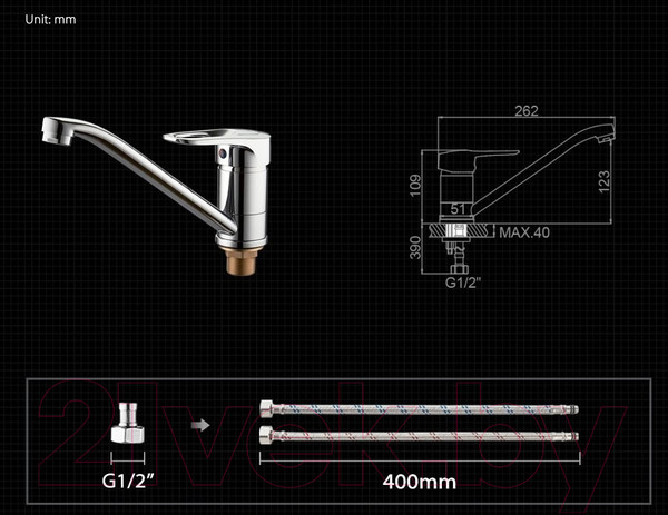 Изображение товара Смеситель Ledeme L4904