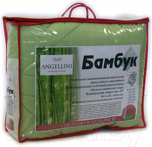 Изображение товара Одеяло Angellini 3с420б (200x205, зеленый)