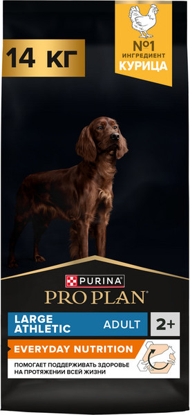 Изображение товара Сухой корм для собак Pro Plan Adult Large Athletic с курицей (14кг)