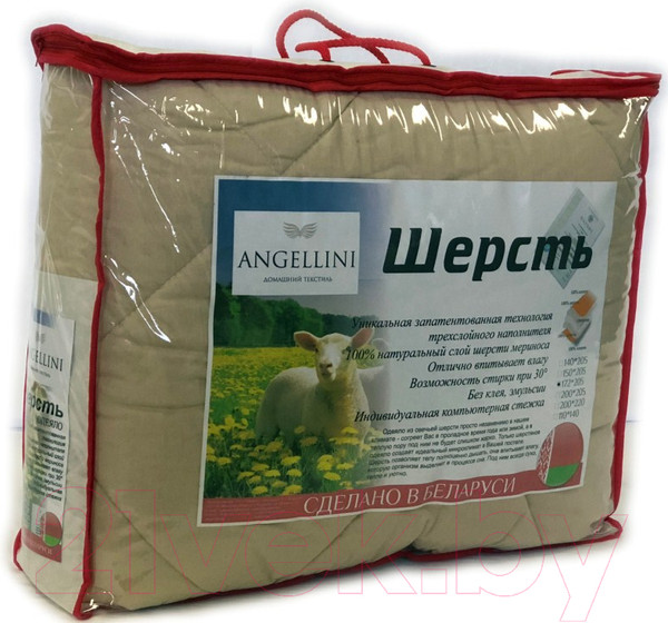 Изображение товара Одеяло Angellini 3с417ш (172x205, бежевый)