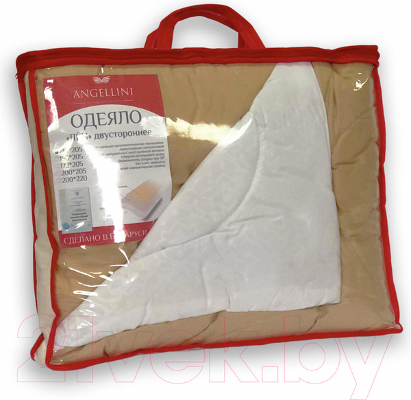 Изображение товара Одеяло Angellini 7с017лл (172x205, бежевый/белый)
