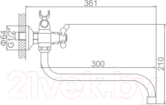 Изображение товара Смеситель Ledeme L2227